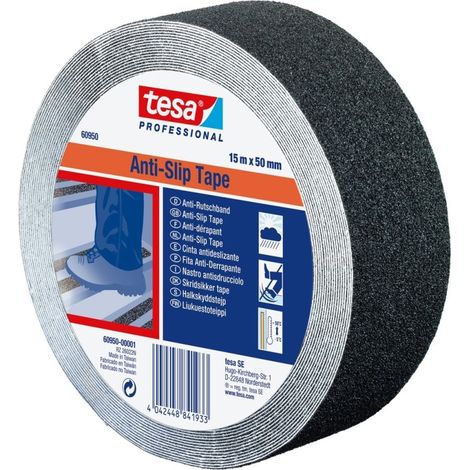 Cinta antideslizante negro 15 m x 25 mm (1/5)