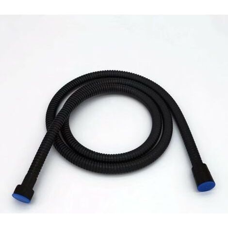 Flexible de douche 1.5M noir mat, douche en acier inoxydable, flexible de douche universel à câble, antidéflagrant et résistant à la torsion (1/5)