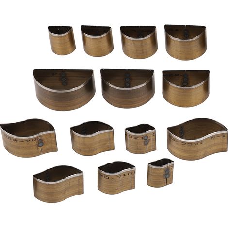 14 Pcs Leather Cutting Die High Carbon Steel 7 Different Sizes Simple Operation Cutting Mold DIY Leather Craft Tool (1/5)