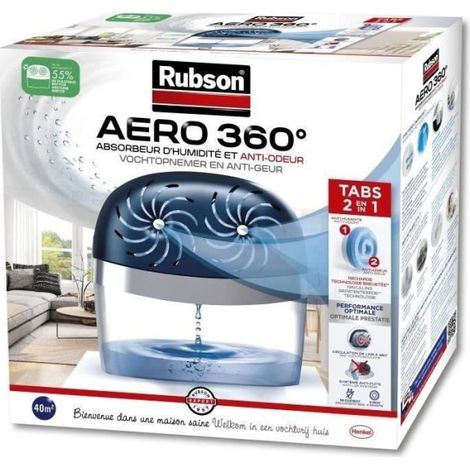 Déshumidificateur d'Air Absorbeur d'humidité AERO 360° 40m² - RUBSON
