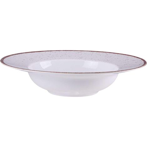 Assiette à pâte ronde ornée porcelaine 27 cm Rustico (1/5)