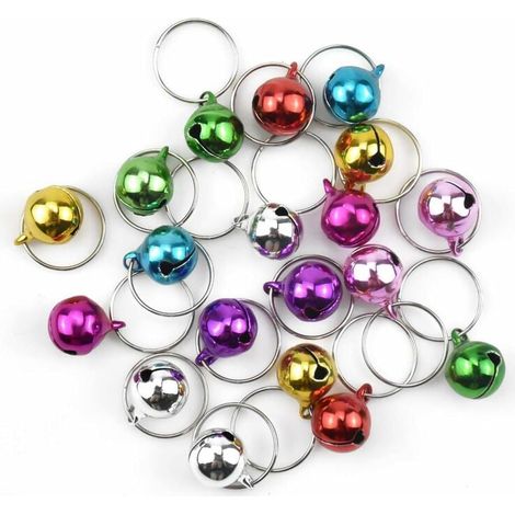 24PCS Bell Pendants for Dog or Cat Collar, 14mm Metal Cat Bell, Adorable Bells for Dogs Cat, Bells Pendants (1/4)