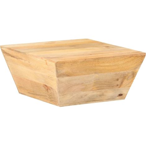 Table basse de salon Bout de canapé Tables d'appoint pour chambre en forme de V 66x66x30 cm Bois de manguier massif XTT325 (1/5)
