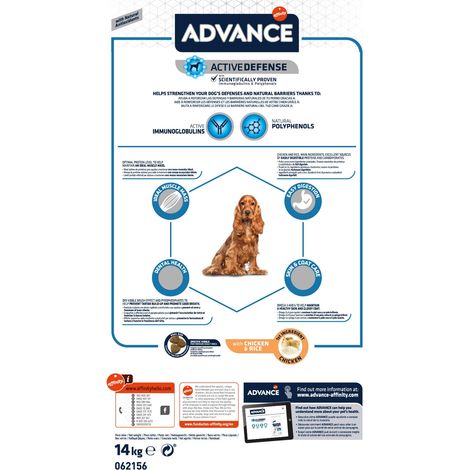 Advance chien medium adulte poulet 14kg (1/5)