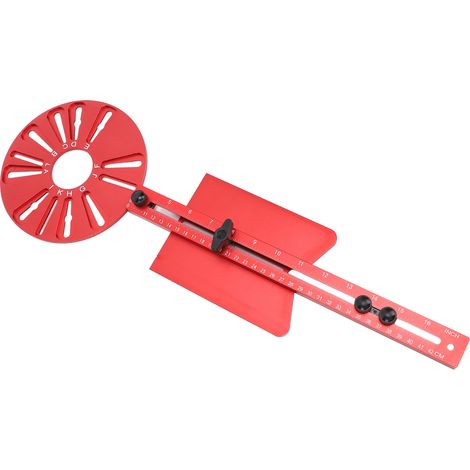 Équerre de fraisage pour défonceuse 3 en 1 gabarit quincaillerie placard guide découpe cercle universel réglable outil menuiserie alu (1/5)