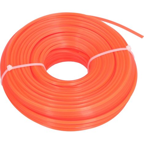 Fil de rechange pour coupe-bordures, haute flexibilité, installation facile, résistant à l'usure, corde de coupe en nylon rouge de 2,7 pouces carrés. (1/5)