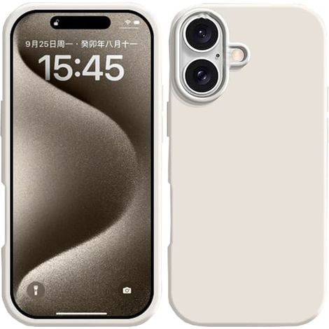 Coque en silicone pour iPhone 17 : protection luxueuse disponible en plusieurs couleurs élégantes, notamment le noir. (1/5)