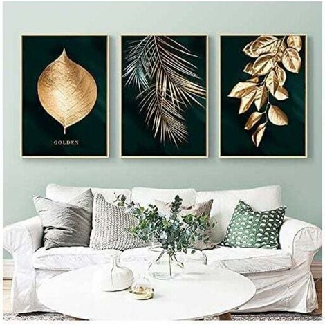 Tableau Décoration Murale - Set de Poster Premium pour la Maison, Bureau, Salon, Chambre, Cuisine-Style Moderne - Impression sur Toile - Décoration Unique - 30 x 40 cm - 3 pièces - sans Cadre (1/5)