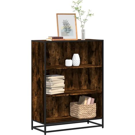 Estantería madera ingeniería roble ahumado 80,5x35x107,5 cm vidaXL