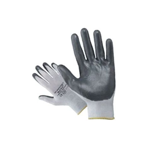 GUANTI DA LAVORO TG.9 PZ.12 IN NYLON CON PALMI SPALMATI IN NITRILE NBR