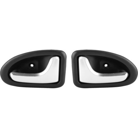 Couvercle de poignée intérieure pour Renault Clio, Scénic, Trafic – Lot de 2 pièces en plastique noir – Référence 8200915599