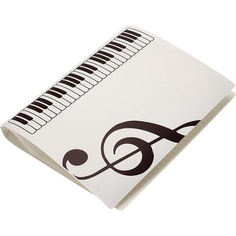 Classeur De Partitions Musicales - 40 Pochettes A4 - Anneaux Métalliques Soudés Ultrason - Design Plat Et Transparent - 1 Pièce (1/5)