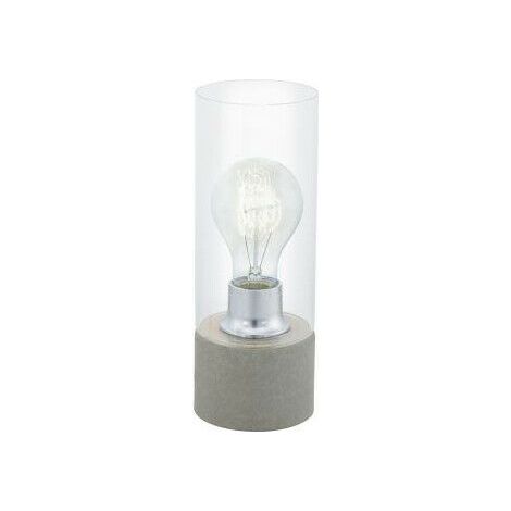 Lampada da Tavolo Trasparente Cilindro Lampadina Vetro Interno Torvisco EGLO (1/2)