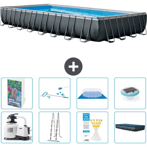 Intex Piscina Ultra XTR Rettangolare - 975x488x132 cm - 9-pezzi S595 (1/4)