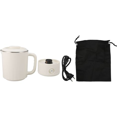 Bouilloire électrique de voyage 600W 600ml, chauffe-eau Portable en acier inoxydable 304, pour thé et café, prise ue 220V (1/5)