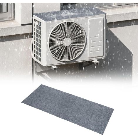 Housse pour unité extérieure de climatiseur – Tapis autocollant imperméable – Housse anti-poussière – Tapis d'isolation phonique – (30 x 60 cm) (1/5)