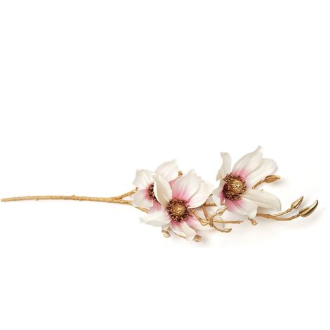 Ramo dorato con camelia per decorazione ambienti h 93 cm -Rosso (1/4)