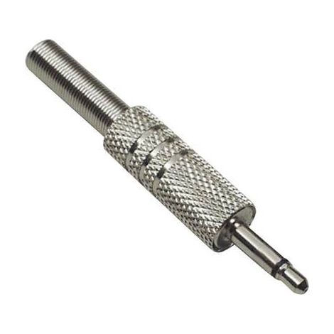 Jack 3.5 mm mâle, droit BKL Electronic 1107007 Nombre de pôles: 2 mono argent 1 pc(s) (1/2)