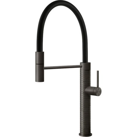Foster Skin. Tipo di beccuccio: Standard, Colore del prodotto: Nero, Materiale del rubinetto: Acciaio inox. Altezza sopra la superficie di fissaggio (max): 47,8 cm, Distanza tra foro di f... - 8424856 (1/2)