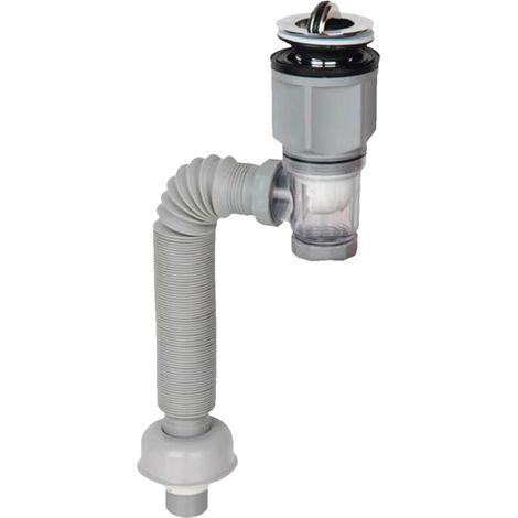 Kit de vidange d'évier, remplacement de drain anti-odeur, tuyau bouché d'évier, solutions de salle de bain, tuyau flexible facile à installer, étanche, accessoires de rénovation domiciliaire (1/5)