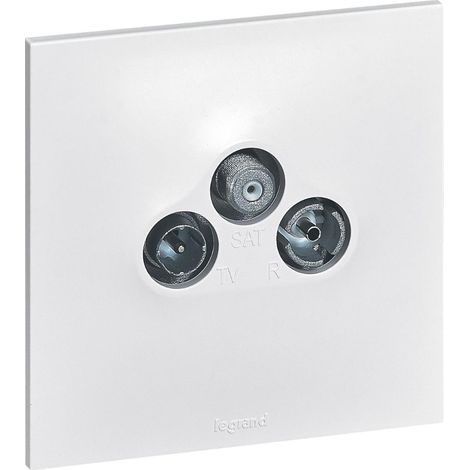 [JAMAIS UTILISÉ] Prise TV/SAT complet - Neptune - Blanc - Legrand