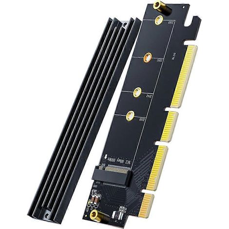 Carte d'extension PCIe NVMe pour SSD M.2 vers PCIe x16. adaptateur NVMe PCIe 4.0 64 Gbit/s (1/4)