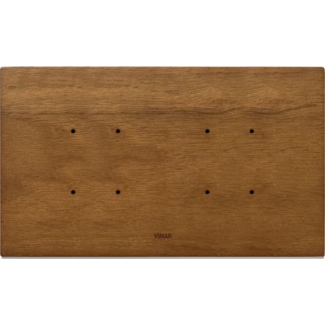 VIMAR - 21667.31 Placca 5MBS (2+blank+2) noce italiano