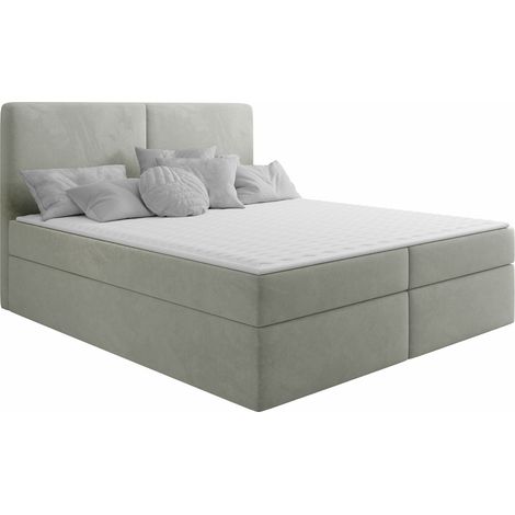 Cama continental Zanesville 100, Manila 14, Continental, Doble, 140x200, Tapiz, Somieres, 142x209x115cm (1/5)