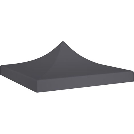 Techo de carpa para celebraciones gris antracita 2x2 m 270 g/m² vidaXL (1/4)