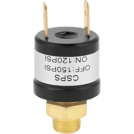 Interrupteur de pression pour compresseur d'air 120-150 PSI, 1/8" NPT, contrôle automatique (1/5)