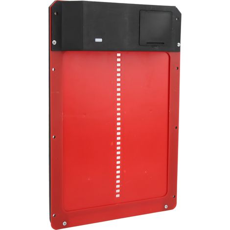 Ouvre-porte automatique pour poulailler en plastique sûr, avec capteur de lumière, rouge (1/5)