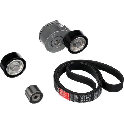 Jeu de courroies trapézoïdales à nervures Gates K016PK1438 CITROËN 1613845780