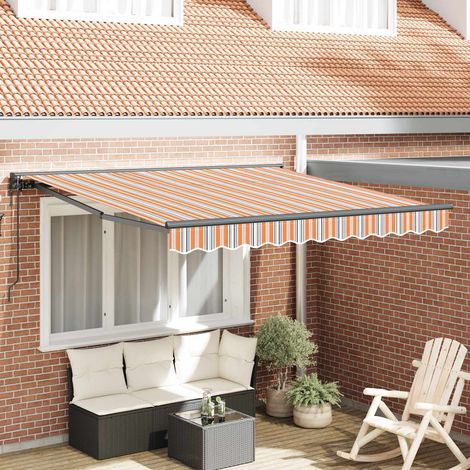 Markisenrahmen Blau und Orange 300 x 250 cm