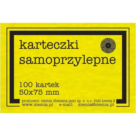 PROMISED LAND Selbstklebende Notizen fluoreszierend 50x75mm - 100 Blatt