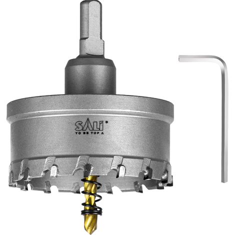 Kit de scie-cloche TCT avec pointe en carbure de tungstène avec foret pilote plaqué titane pour métal, acier inoxydable, fer, bois, plastique 70 mm (1/5)