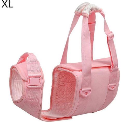 Hundegeschirr-Weste für kleine/mittlere/große Größen, Anti-Zug-System, XL rosa, bequem und sicher.