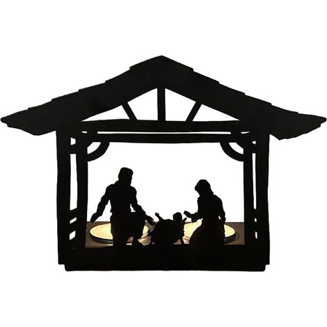 Lot Décoration Noël Bougeoir Fer Forgé Support Chauffe-Plat Cadeau (1/5)