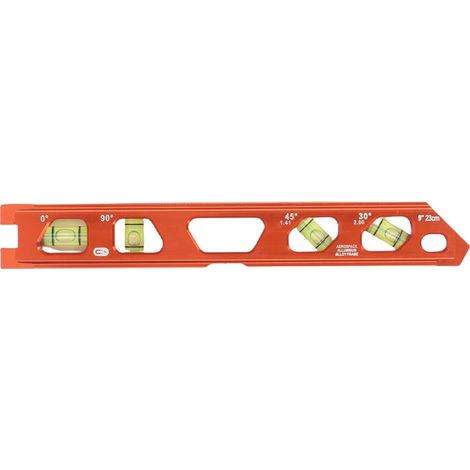 Niveau à Bulle Magnétique avec Aimants Forts 4 Angles (0°, 30°, 45°, 90°) V-Slot Règle Aluminium (1/5)