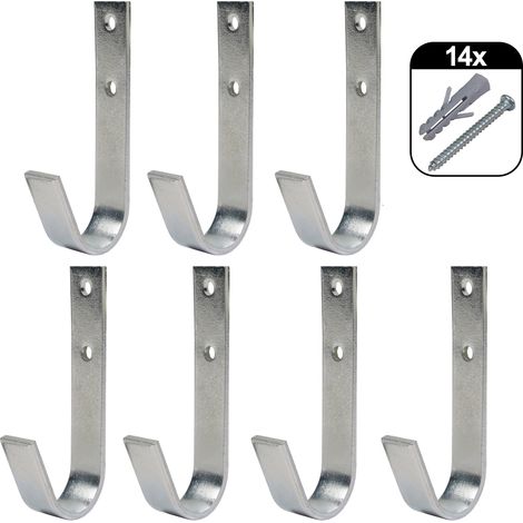 Wandhaken-Set 7-teilig gebogen (1/5)