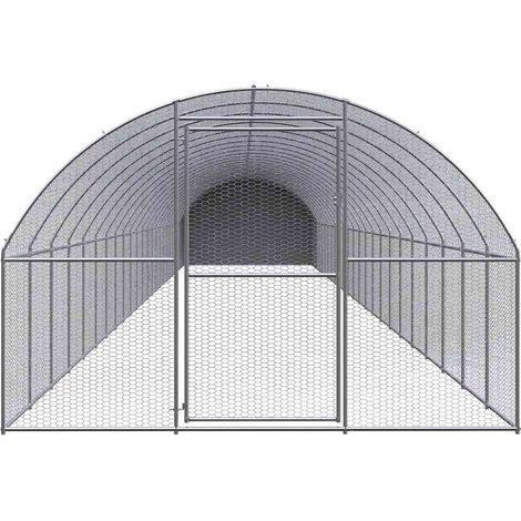Maison Exclusive - Outdoor-Hühnerstall 3x24x2 m Verzinkter Stahl (1/5)