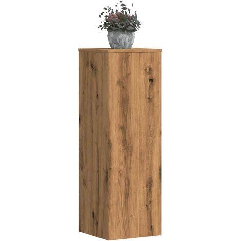 Pflanzenständer 2 Stk. Artisan-Eiche 33x33x100 cm Holzwerkstoff