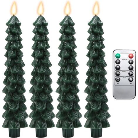 pair Bougie Décorative  Télécommande Incluse  Décoration Noël/Fête (1/5)