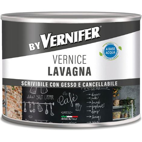 VERNICE ACRILICA BASE ACQUA LAVAGNA 'VERNIFER' Ml. 500 - antracite (4809)  - AREXONS