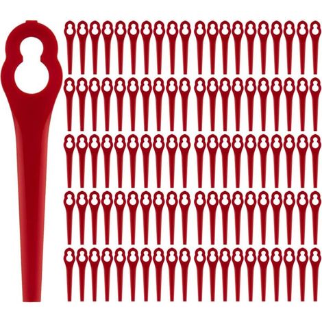 Lot De 100 Lames Plastique De Rechange Pour Coupe Bordures Sans Fil (1/4)