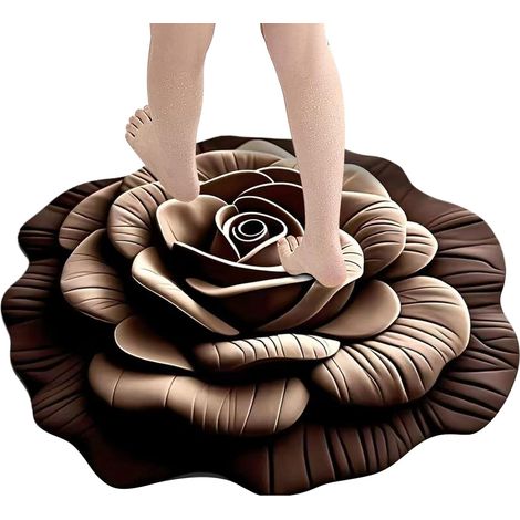 Tapis De Salle De Bain Antidérapant,Confortable Et Séchage Rapide Tapis De (1/5)