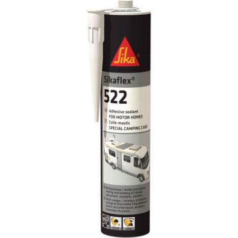 Colle mastic Sikaflex 522 Caravan - Blanc - 300ml