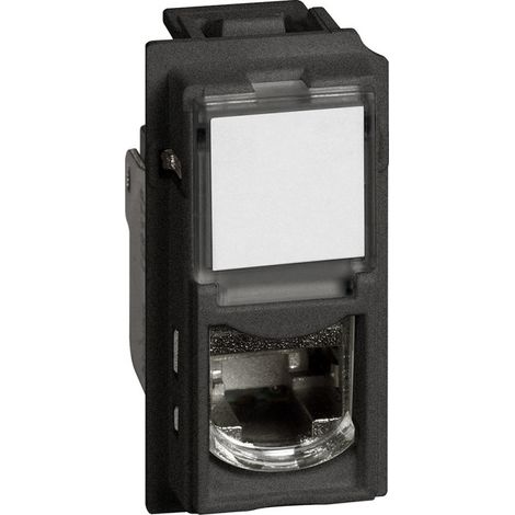 Prise RJ45 cat.6 FTP Living Now 1 module - noir (BTKG4279C6F)