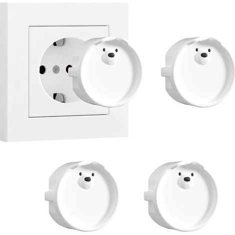 Set di 4 cappucci protettivi per prese F, in silicone, per proteggere da polvere e schizzi protezione contro le scosse elettriche marrone+kaki. (1/5)