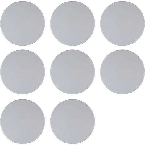 Protector Mur - Plaque Ronde Autoadhésive - Pare-chocs Pour Poignée De Porte - Pour Cuisine Bureau Chambre Salle De Bain - Lot De 12 (1/5)