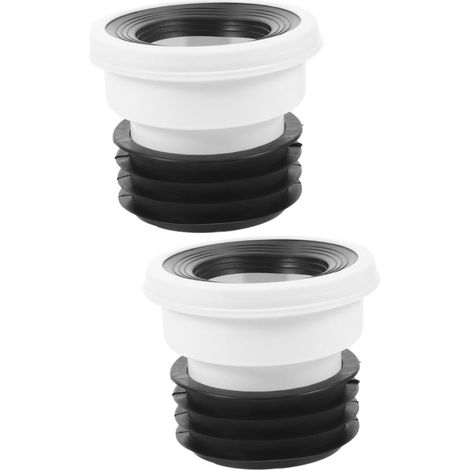 2piezas Tubería De Desagüe Para Inodoro Accesorio De Instalación De Desagüe De Baño Resistente Químicos Fácil De Instalar y Duradero Adecuado Para Hogares y Baños Públicos (1/5)